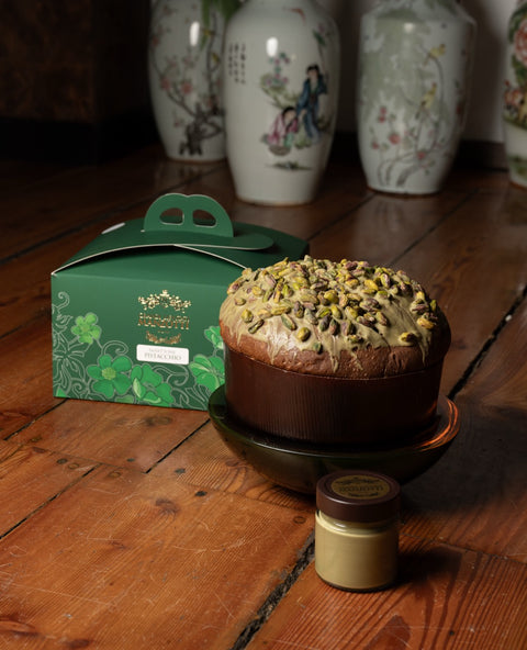 Panettone al Pistacchio Con Spalmabile al Pistacchio
